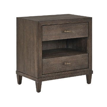 Picture of MONTCLAIR TWO DRAWER COCOA NIGHTSTAND