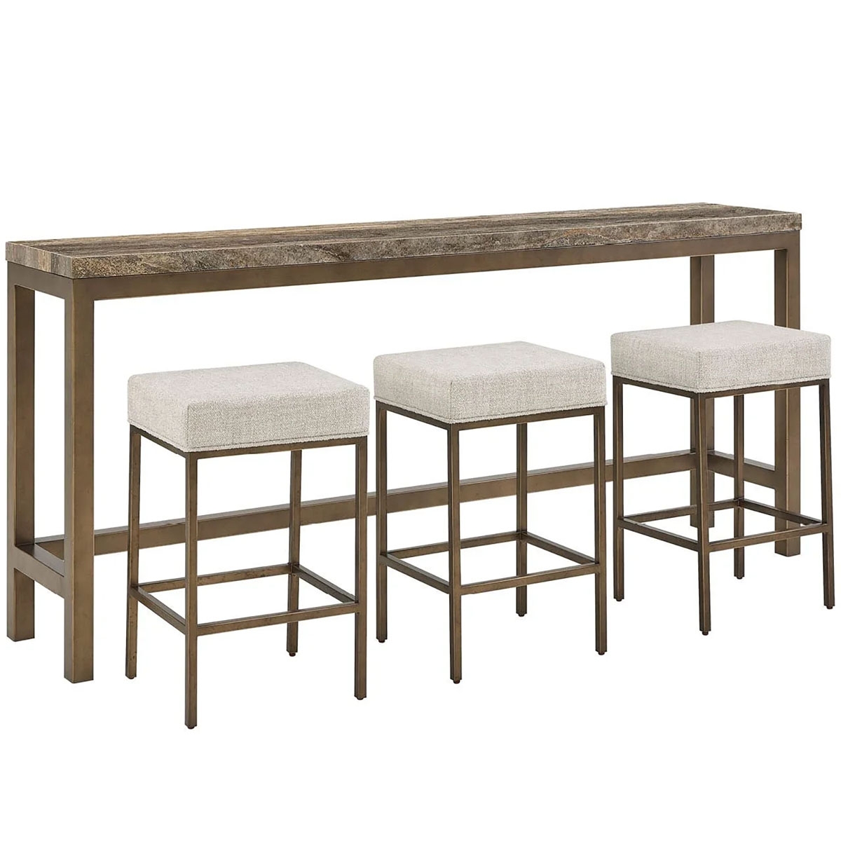 Picture of MONTCLAIR BRINDLE CONSOLE W/ STOOLS