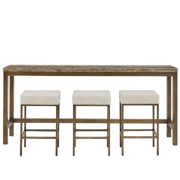 Picture of MONTCLAIR BRINDLE CONSOLE W/ STOOLS