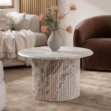 Picture of NORDENS MARBLE ROUND COFFEE TABLE