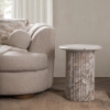 Picture of NORDENS MARBLE ROUND END TABLE