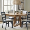 Picture of SOLON 54" MAPLE SQ SET W/BL CHAIRS