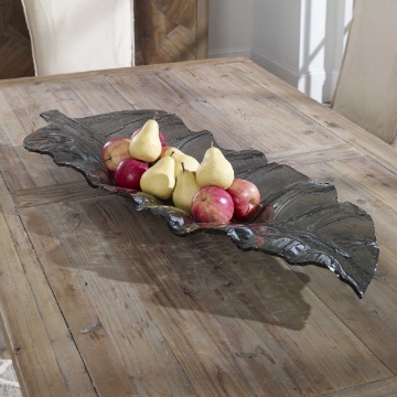 Picture of SMOKED GLS LEAF TRAY