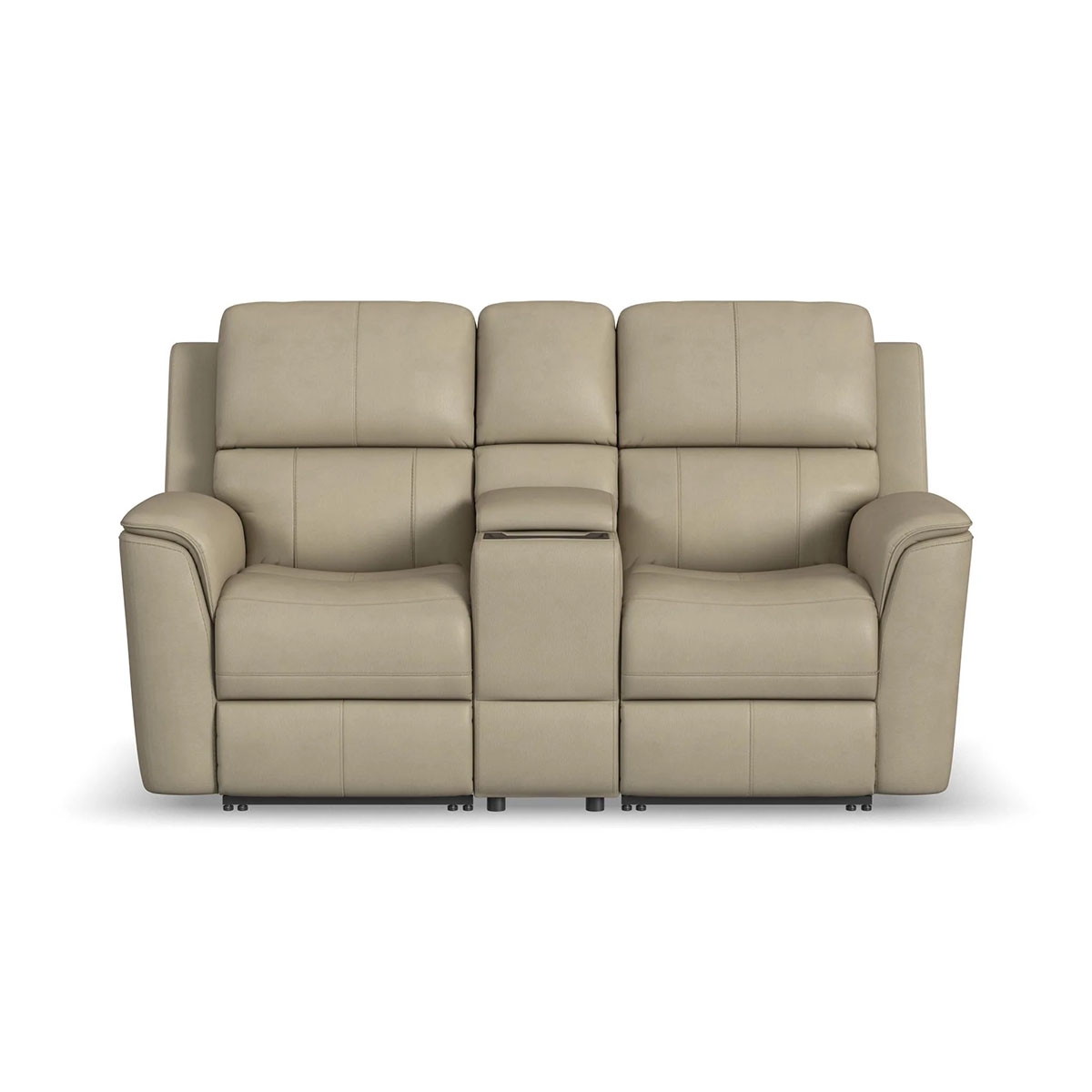 Picture of HENRY BEIGE CONSOLE LOVESEAT W/PHR/LUMB