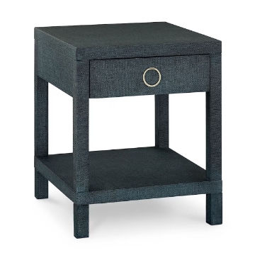 Picture of VENTURA BLUE RAFFIA END/BEDSIDE TABLE
