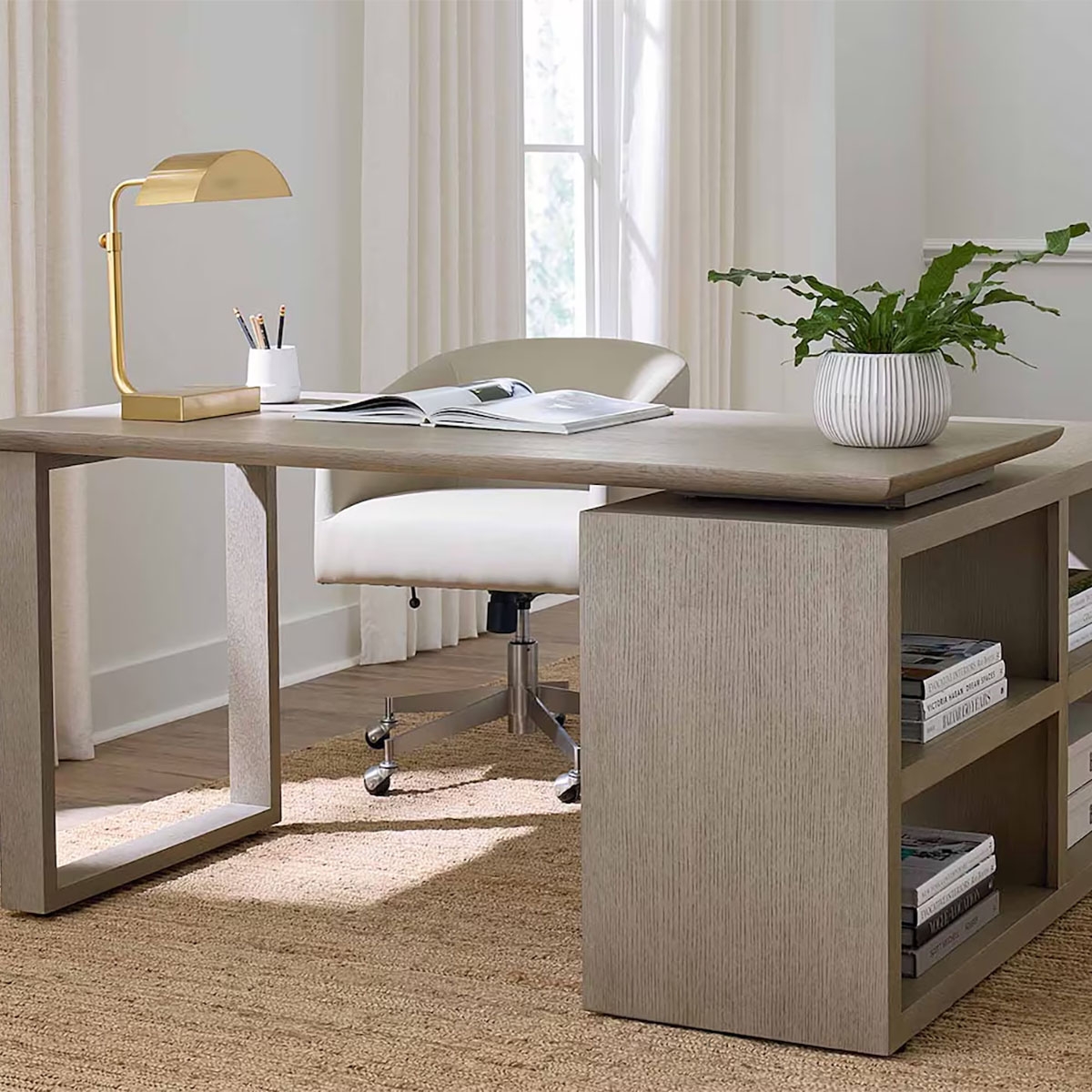 Picture of HOMEWORK GREYSTONE L-SHAPED DESK