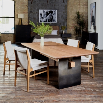 Picture of BRENNAN DOVE OAK DINING TABLE