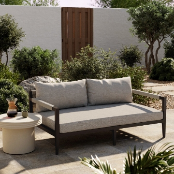Picture of SHERWOOD OUTDOOR 63" SOFA STONE GREY