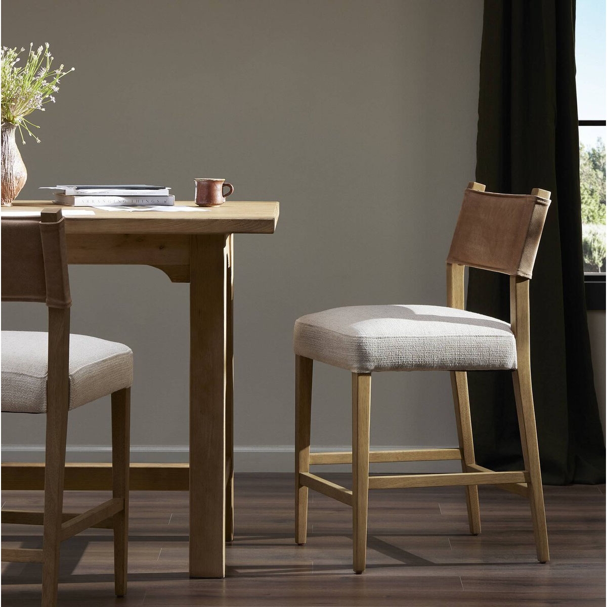 Picture of FERRIS COUNTER STOOL W/ BEIGE