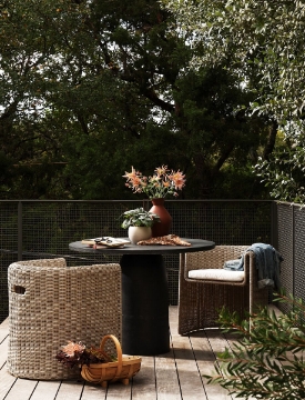 Picture of BASIL OUTDOOR DINING TABLE IN AGED GREY