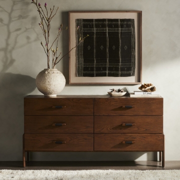 Picture of HALSTON Six DRAWER DRESSER