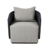 Picture of MAVEN OUTDOOR SWIVEL CHAIR IN BLACK HYACINTH