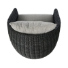 Picture of MAVEN OUTDOOR SWIVEL CHAIR IN BLACK HYACINTH