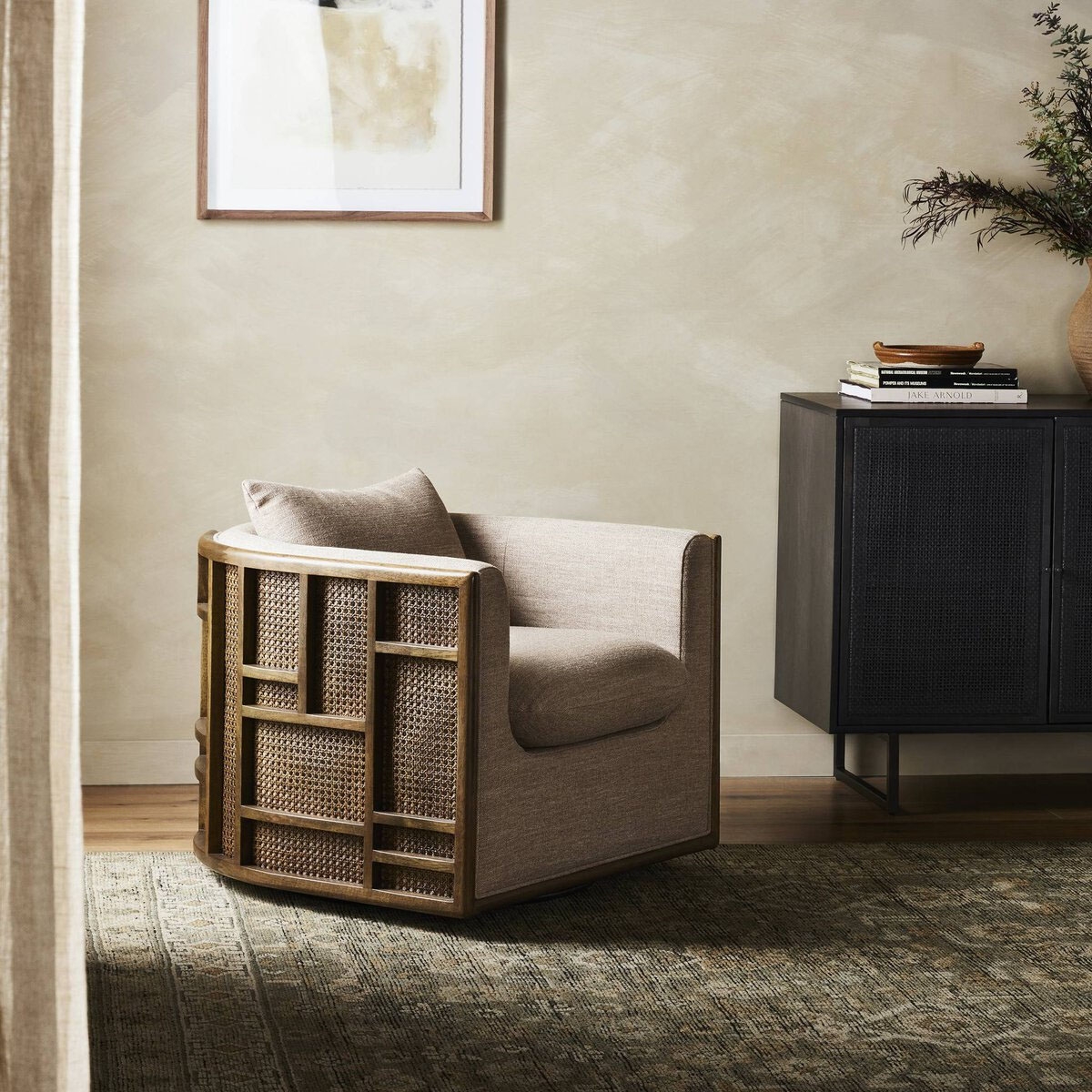 Picture of JUNE SWIVEL CHAIR IN FAWN
