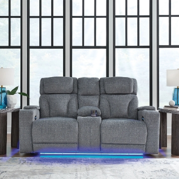 Picture of STUDIO CAVE NUVELLA LOVESEAT W/ CONSOLE