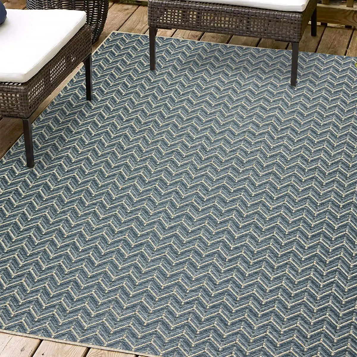 BALI 1 DEMIN 8X10 OUTDOOR RUG | Babette's Furniture & Home