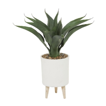Picture of 32" FOLIAGE IN WHITE PLANTER STAND