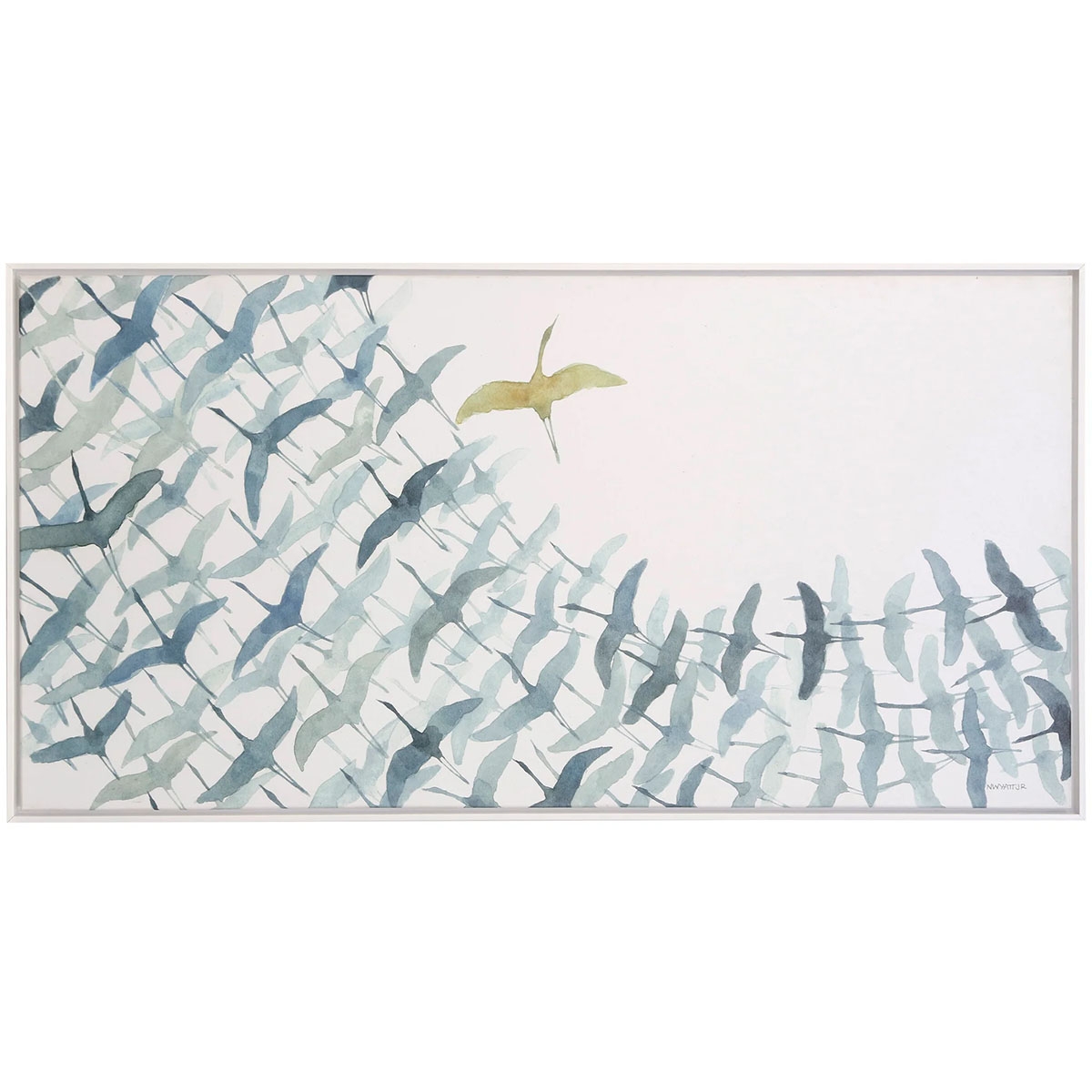Picture of FLOCK OF BIRDS CANVAS ART