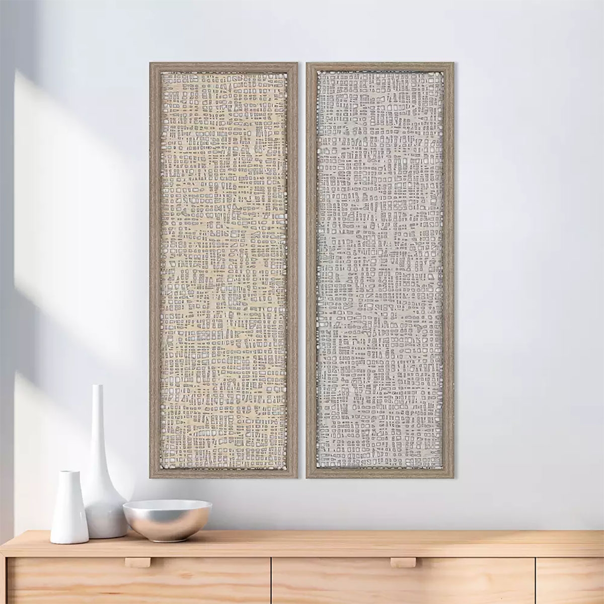 Picture of NATURAL TEXTURE S/2 PAPER ART