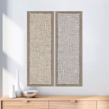 Picture of NATURAL TEXTURE S/2 PAPER ART