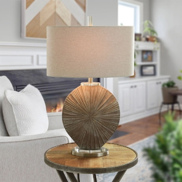 Picture of SILVER BURST TABLE LAMP