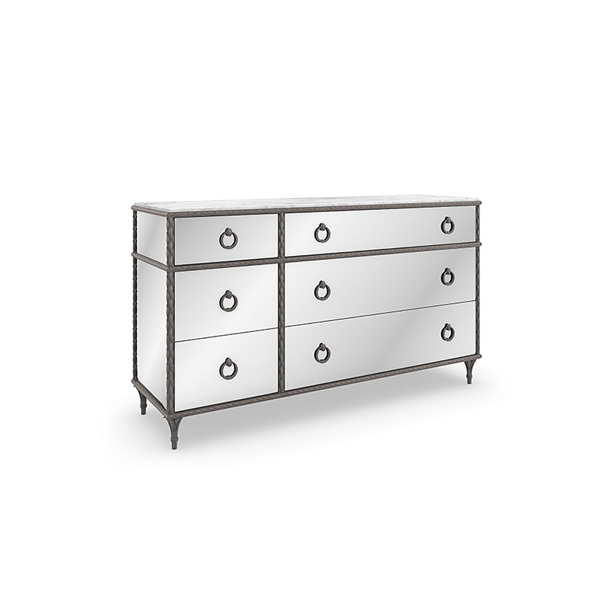 Picture of FONTAINEBLEAU SMOKE DOUBLE DRESSER