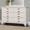 Picture of BUNGALOW WHITE DOUBLE DRESSER