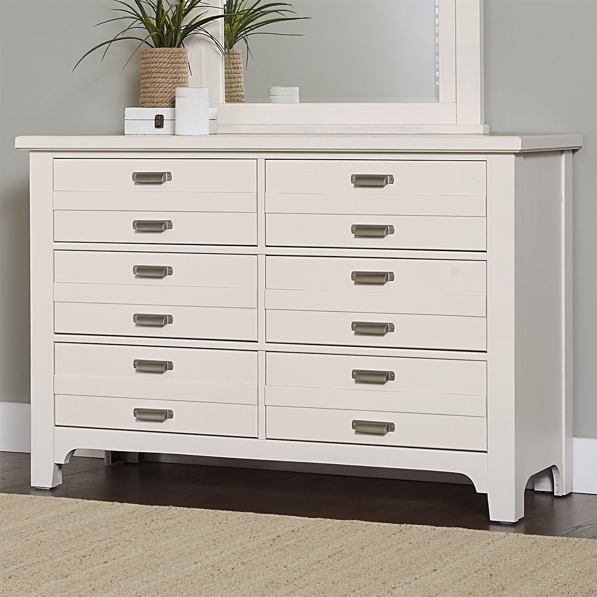 Picture of BUNGALOW WHITE DOUBLE DRESSER