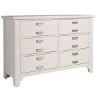 Picture of BUNGALOW WHITE DOUBLE DRESSER