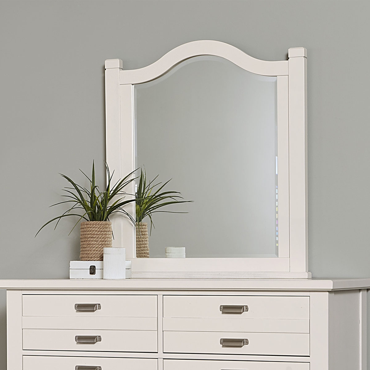 Picture of BUNGALOW WHITE ARCH MIRROR