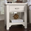 Picture of BUNGALOW WHITE ONE DRAWER NIGHTSTAND