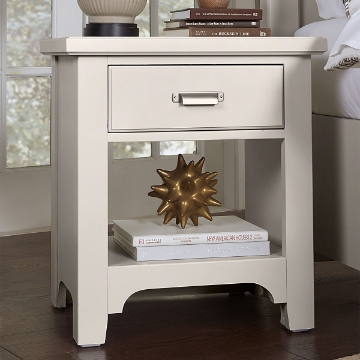 Picture of BUNGALOW WHITE ONE DRAWER NIGHTSTAND