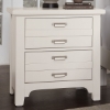 Picture of BUNGALOW WHITE TWO-DRAWER NIGHTSTAND