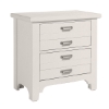 Picture of BUNGALOW WHITE TWO-DRAWER NIGHTSTAND