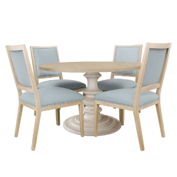 Picture of ROWAN 5 PC OAK DINING SET WITH SAMSON CHR