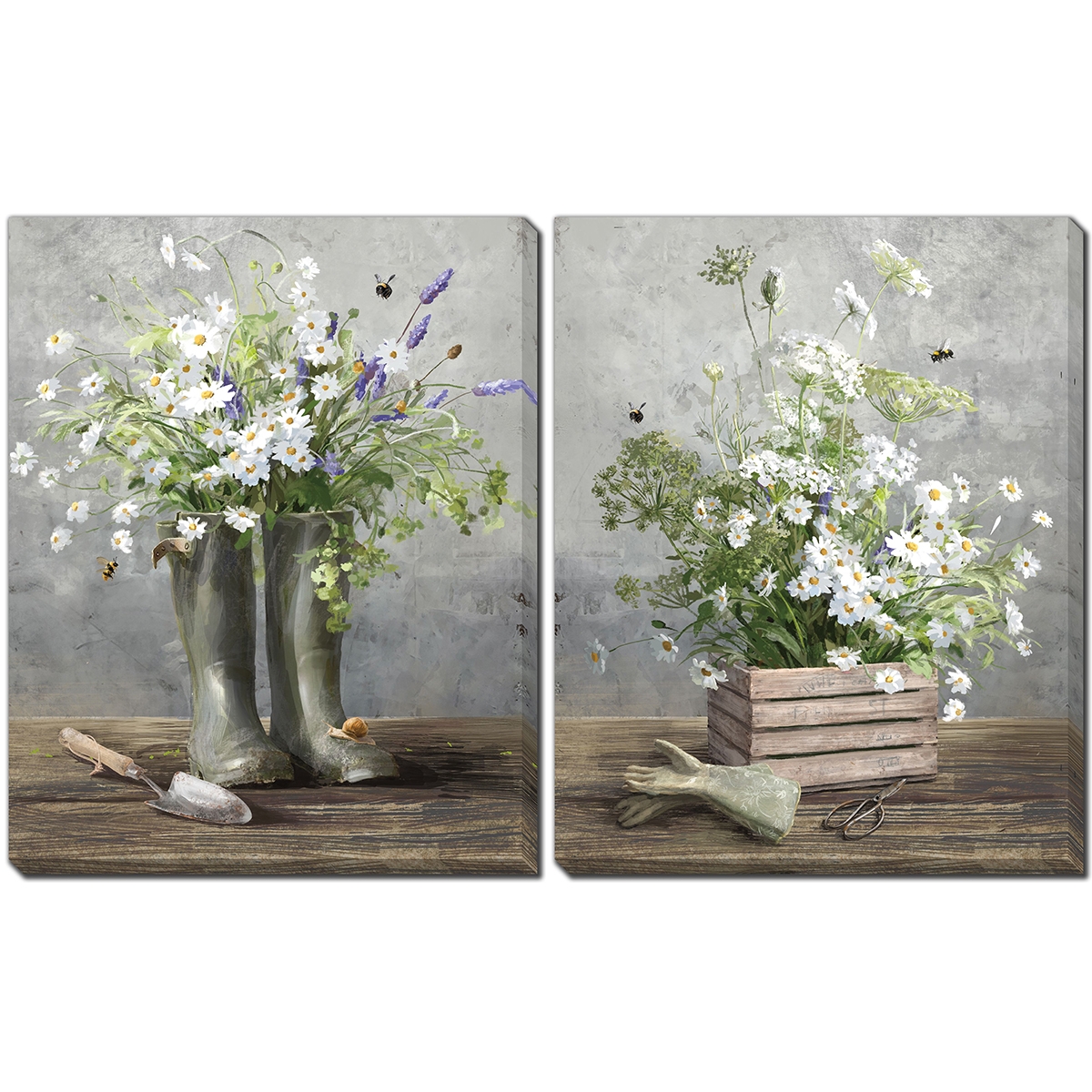Picture of COTTAGE GARDENING S/2 CANVAS