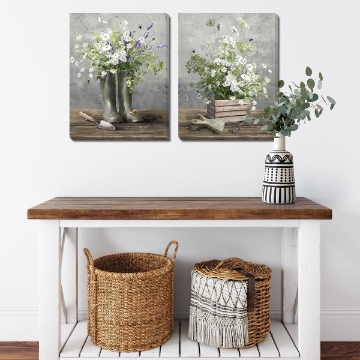 Picture of COTTAGE GARDENING S/2 CANVAS