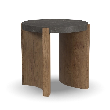 Picture of ECLIPSE ROUND END TABLE BLUE STONE