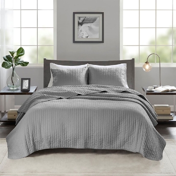 Picture of GREY KEATON 3 PC QUEEN QUILT SET