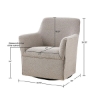 Picture of AUGUSTINE TAUPE SWIVEL GLIDER