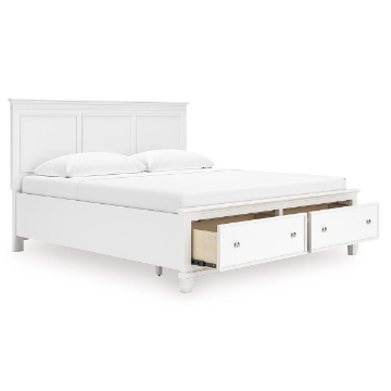 Picture of DANA WHITE QUEEN BED W/ STORAGE