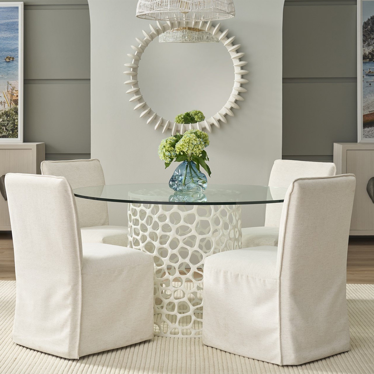Picture of OASIS WH CORAL 60" DINE TABLE