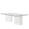 Picture of OASIS WH CORAL GLASS DINE TBLE