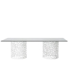 Picture of OASIS WH CORAL GLASS DINE TBLE
