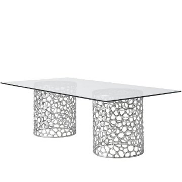 Picture of OASIS NKL CORAL GLASS TABLE