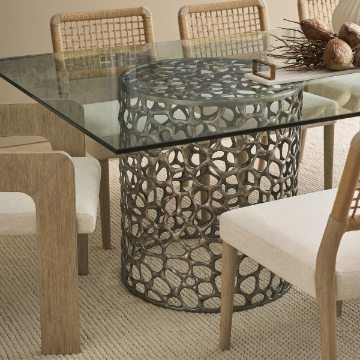Picture of OASIS NKL CORAL GLASS TABLE