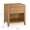 Picture of NEWBURY NATURAL BEDSIDE TABLE