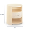 Picture of NEWBURY WHT ROUND BEDSIDE TBL