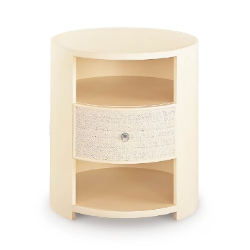 Picture of NEWBURY WHT ROUND BEDSIDE TBL