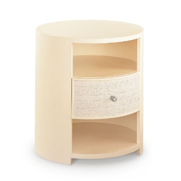 Picture of NEWBURY WHT ROUND BEDSIDE TBL